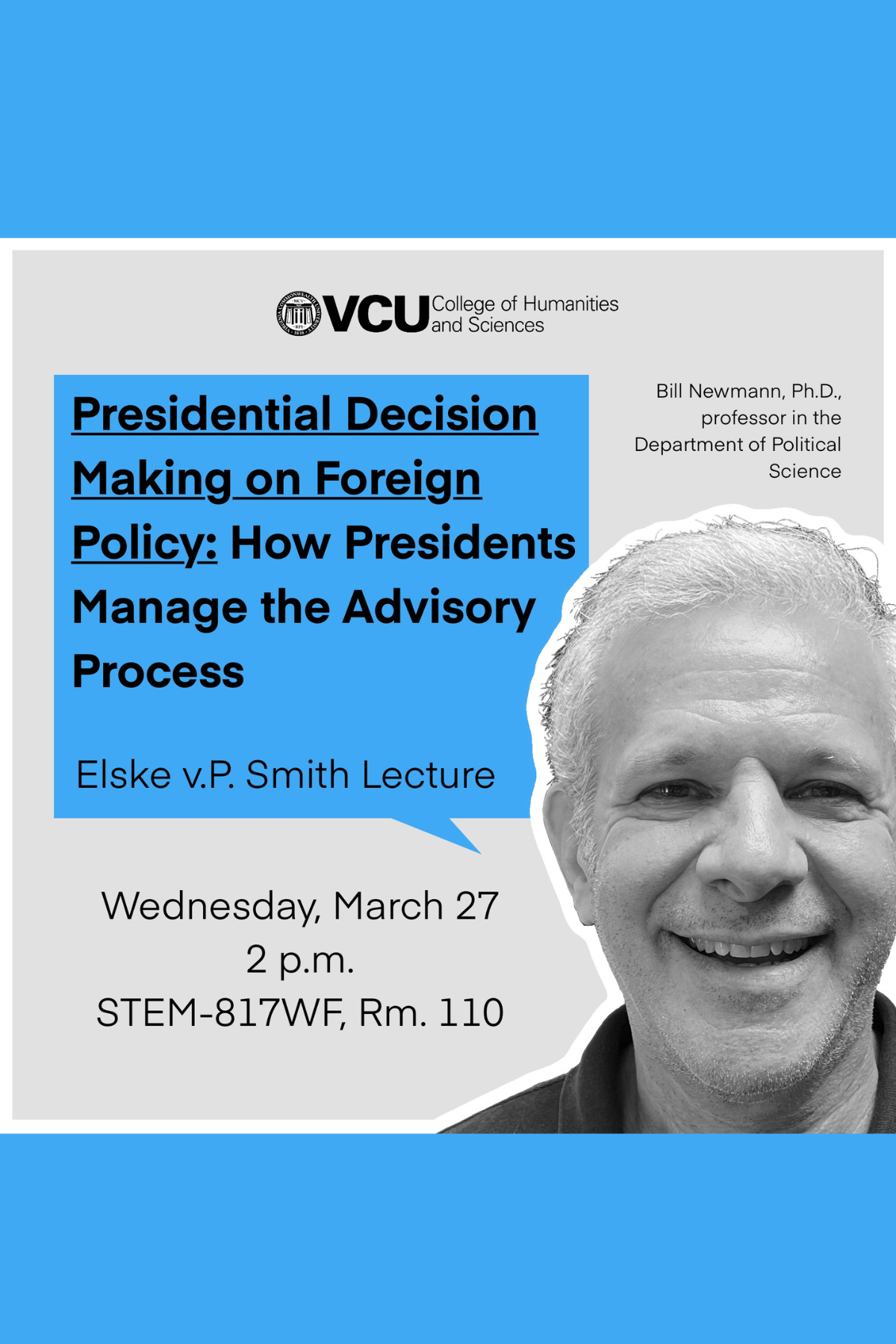 Elske vP Smith Lecture March 27